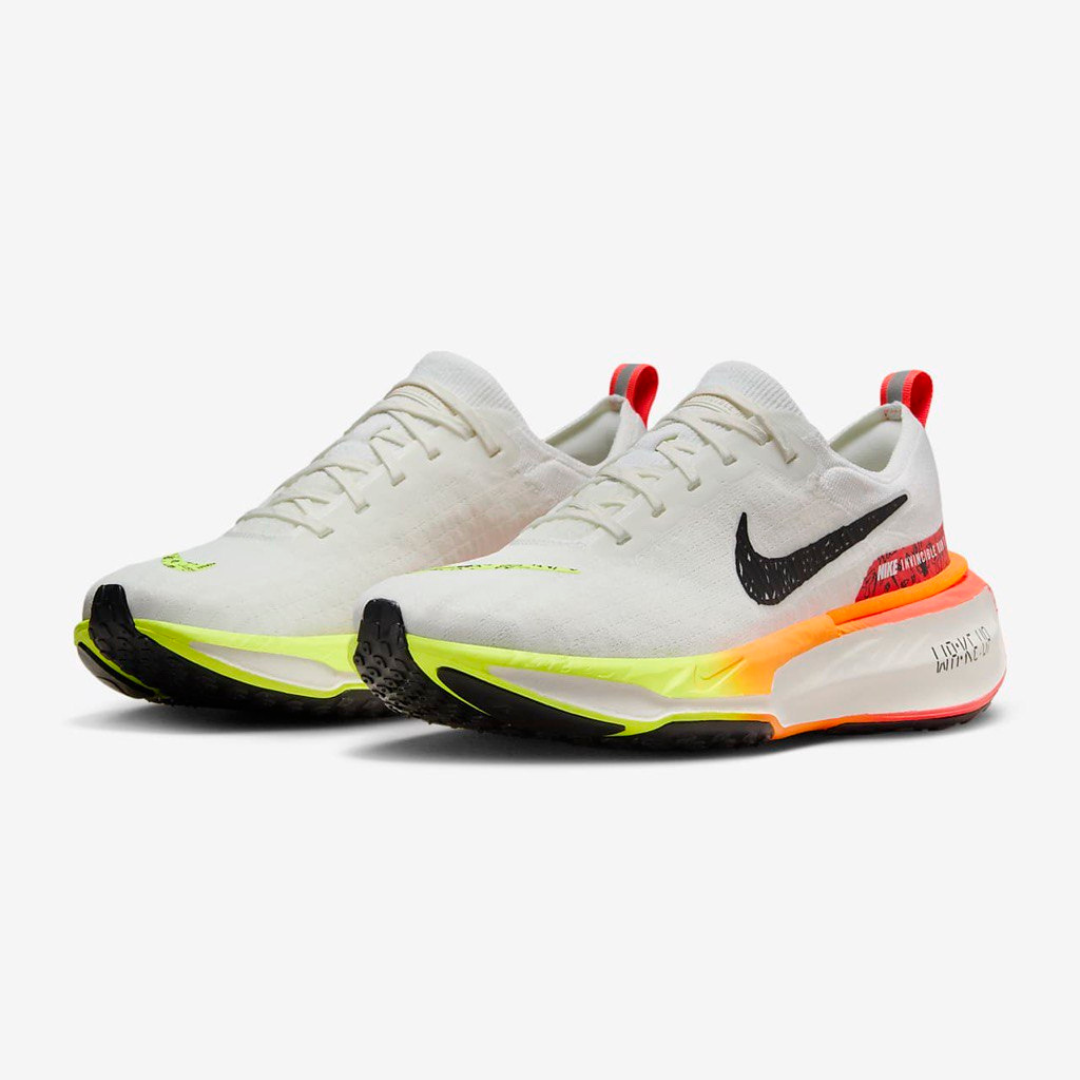 Invincible Run 3 White Bright Crimson