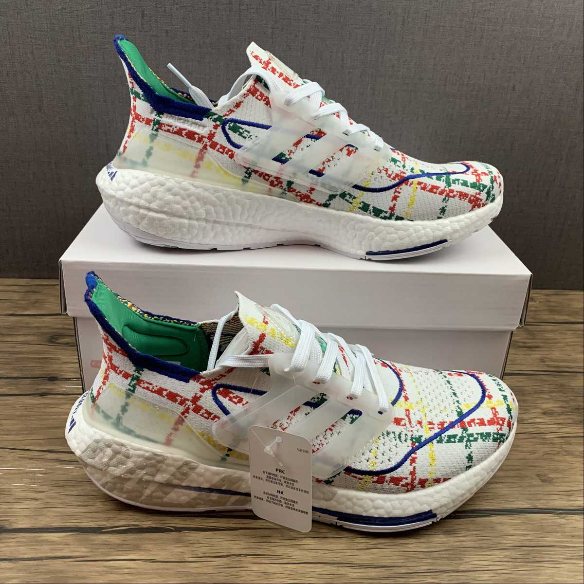 Ultraboost 21 White Multicolor