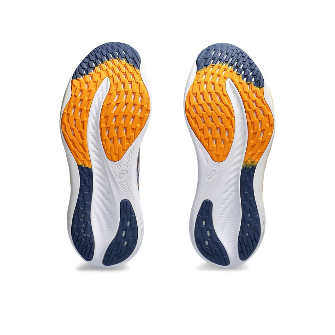 Gel - Nimbus 26 - Cinza e azul Marinho com Branco e Laranja