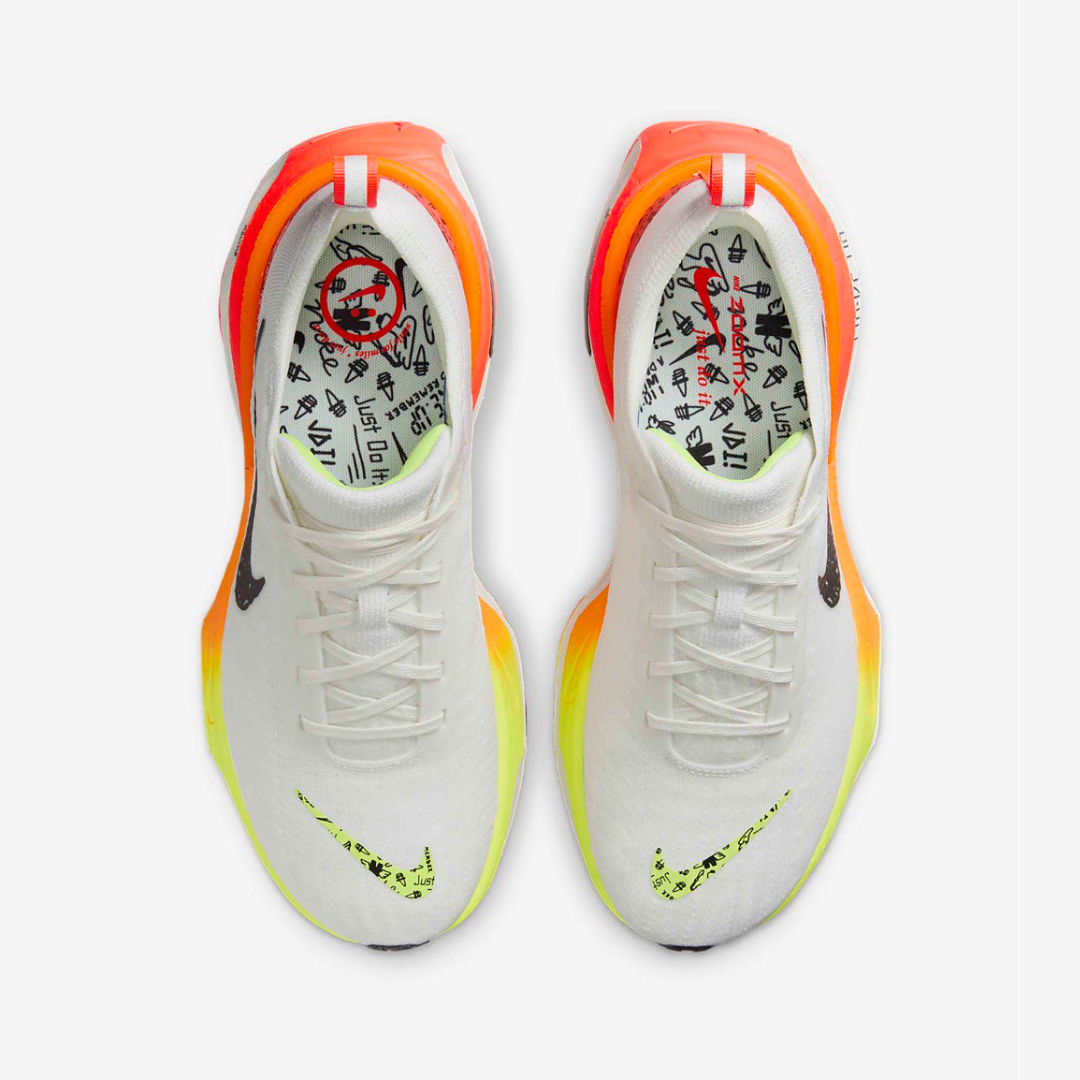 Invincible Run 3 White Bright Crimson
