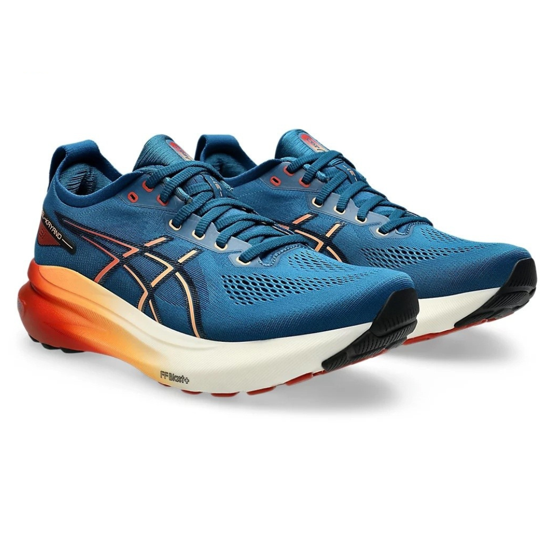 Gel-Kayano 31 Paris -Platinum - Azul Marinho com Vermelho