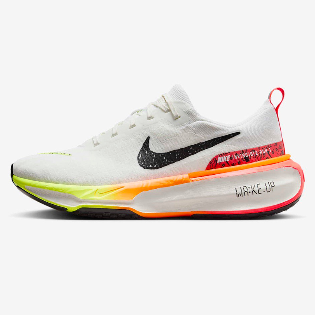 Invincible Run 3 White Bright Crimson