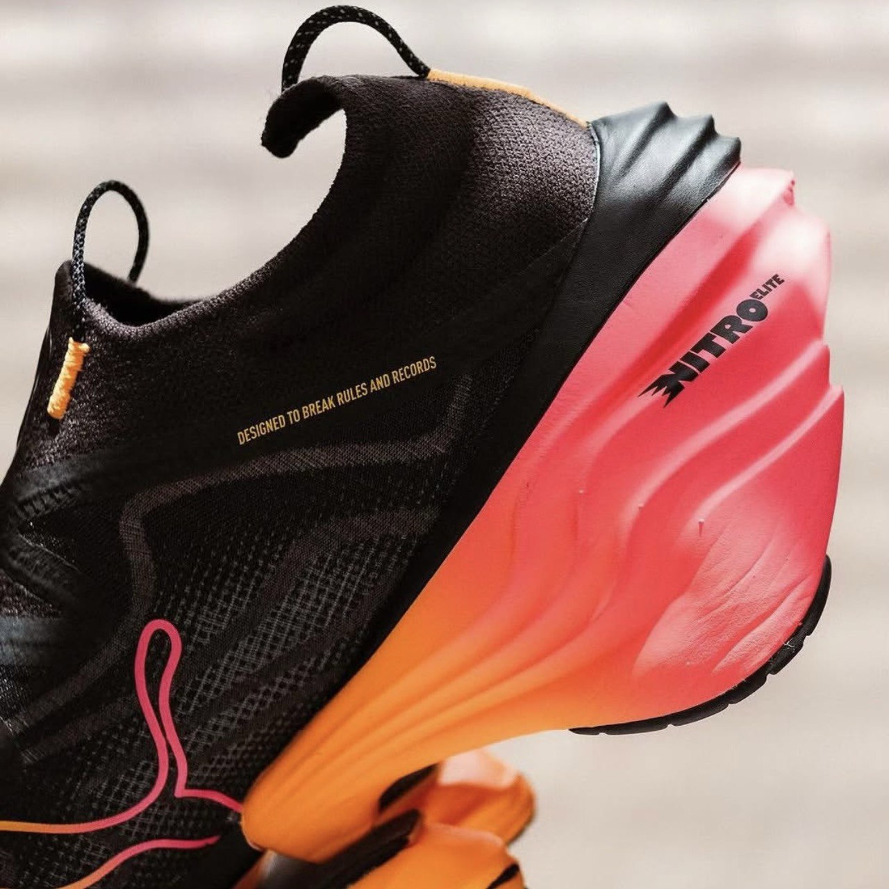Fast-RB Nitro Elite - Preto com Laranja e Rosa
