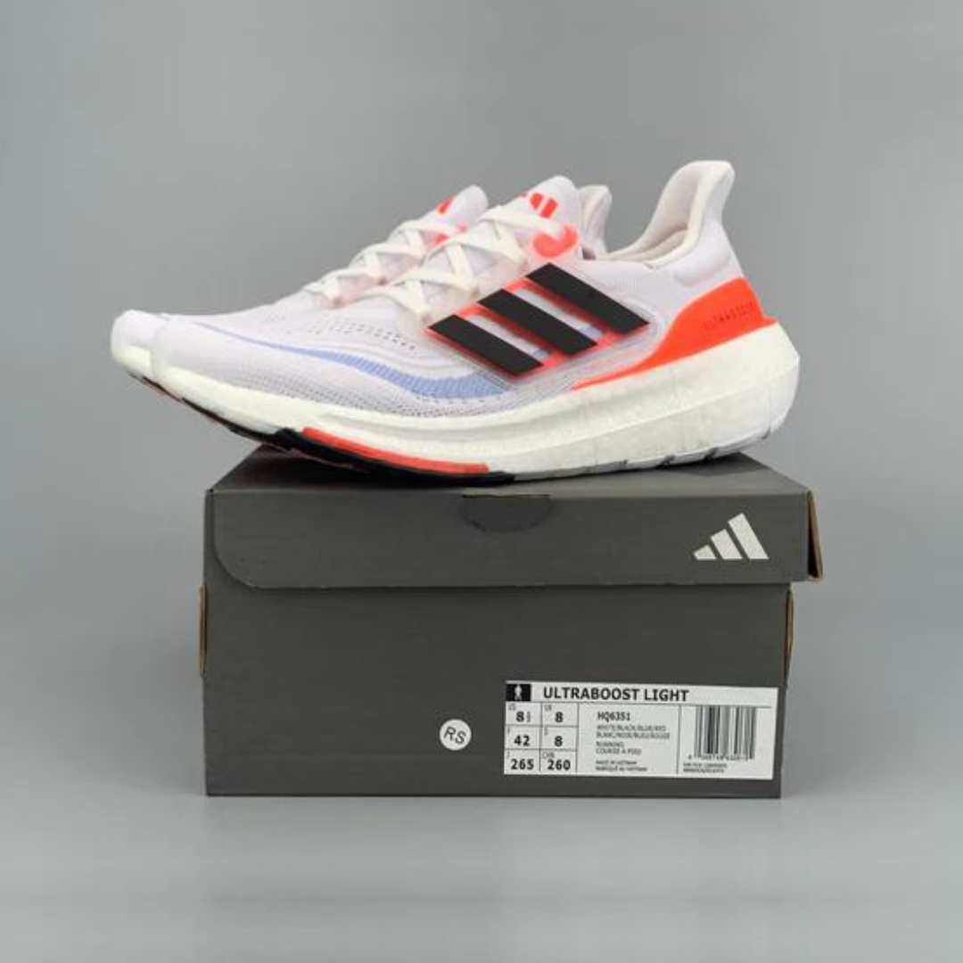 Ultraboost Light 23 Branco com Vermelho