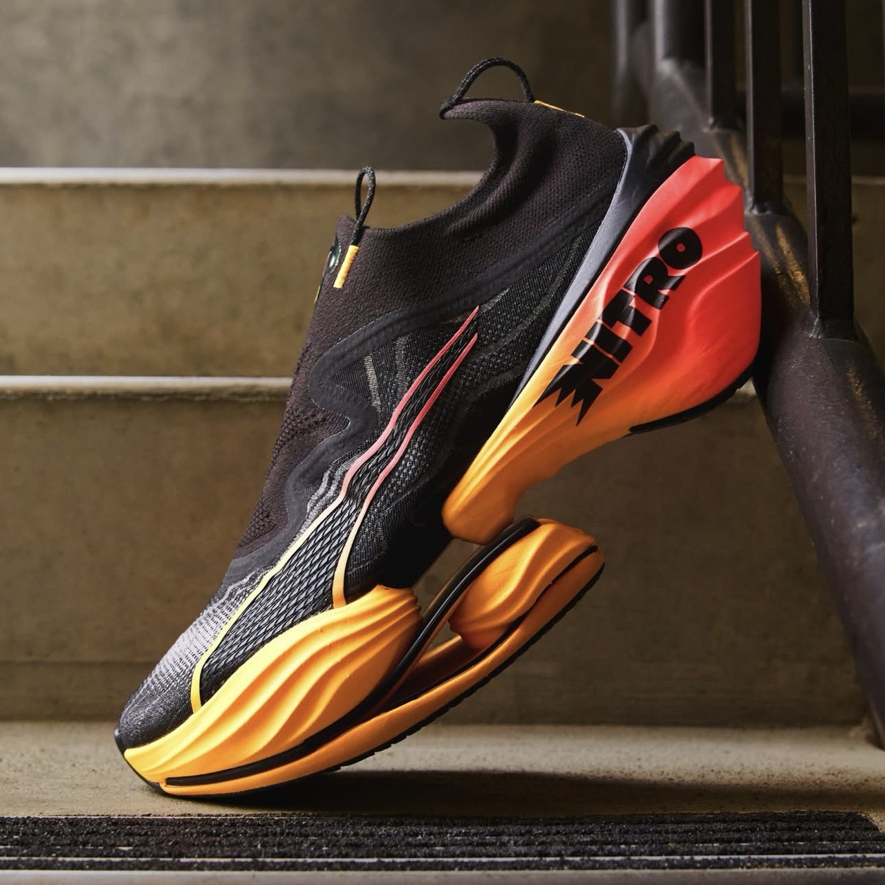 Fast-RB Nitro Elite - Preto com Laranja e Rosa