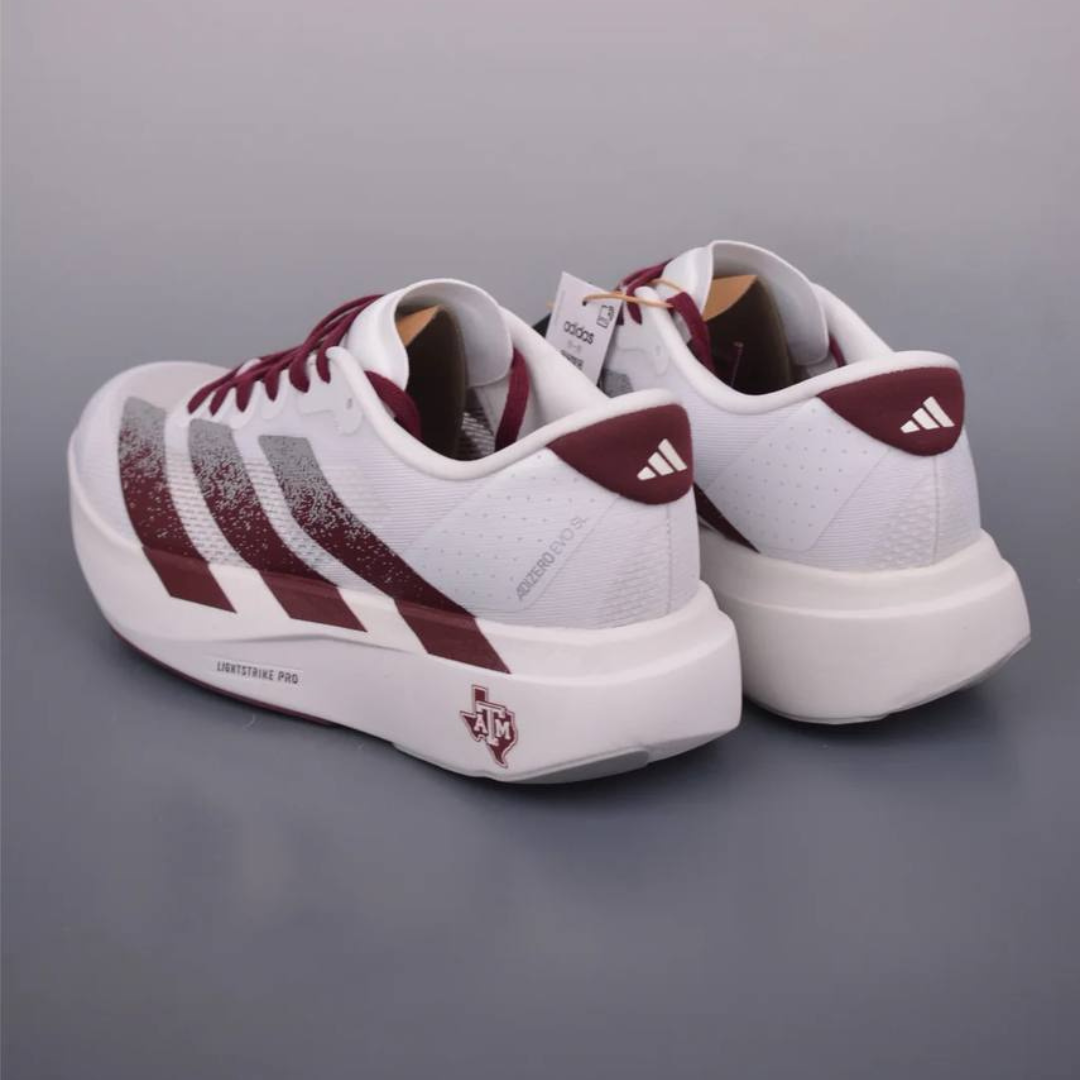 Adizero EVO SL - Branco/Vermelho Vinho