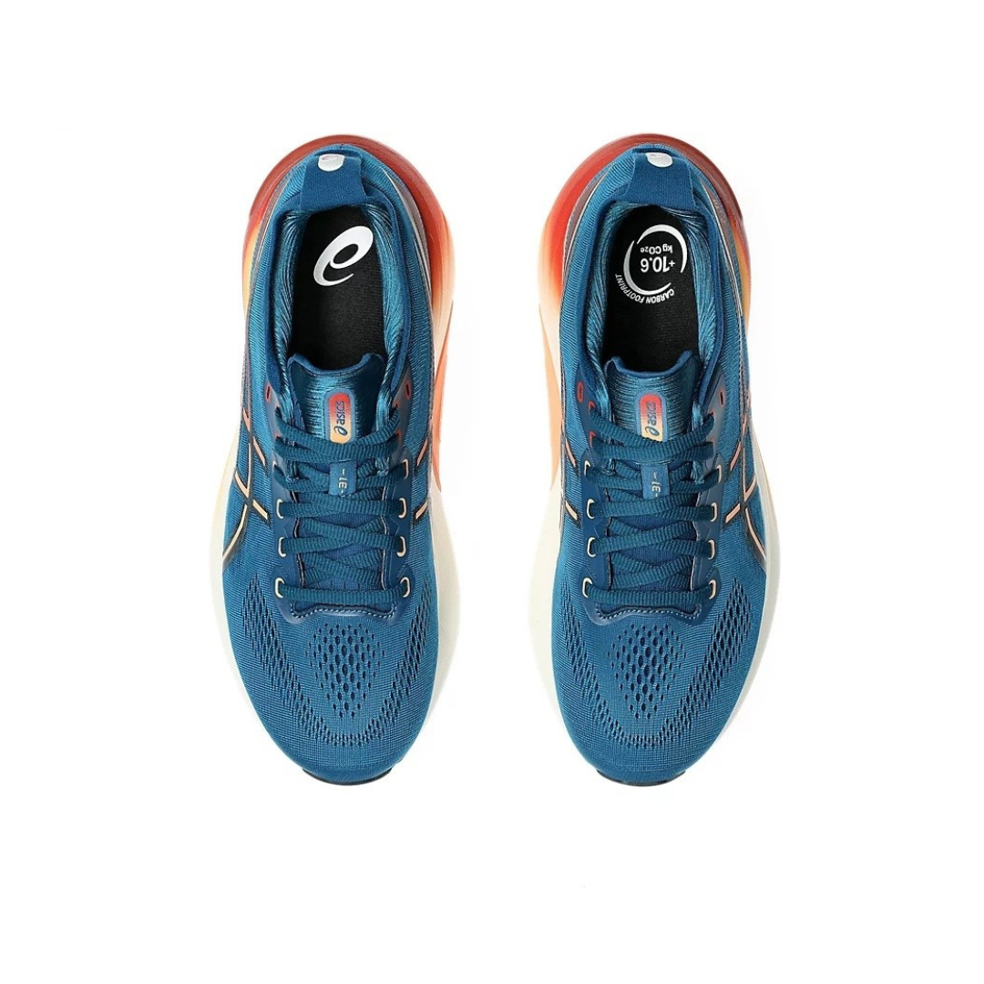 Gel-Kayano 31 Paris -Platinum - Azul Marinho com Vermelho
