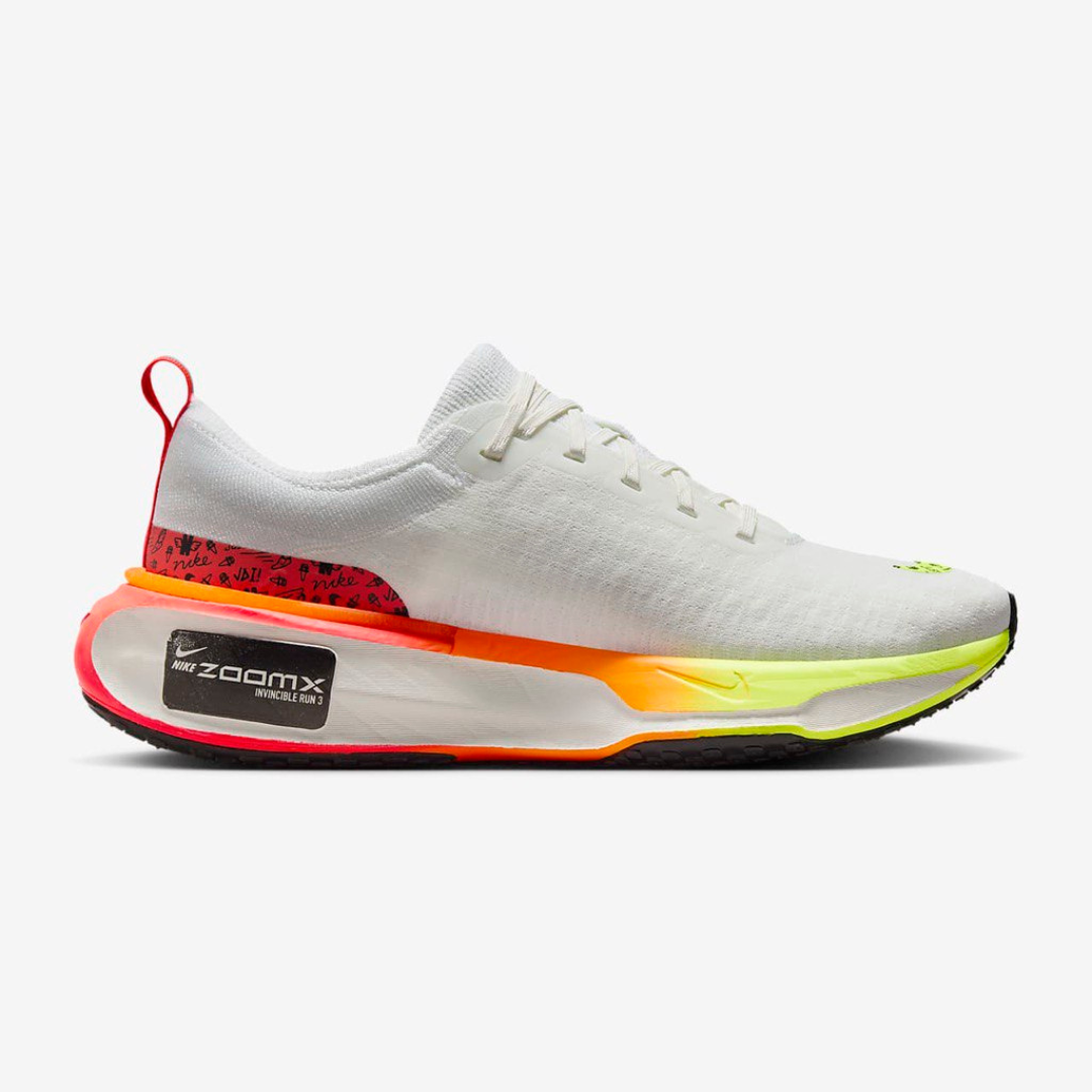 Invincible Run 3 White Bright Crimson