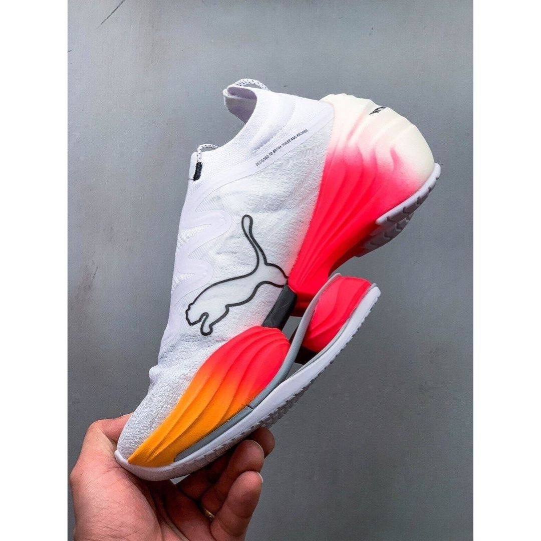 Fast-RB Nitro Elite - Branco com Rosa e Laranja