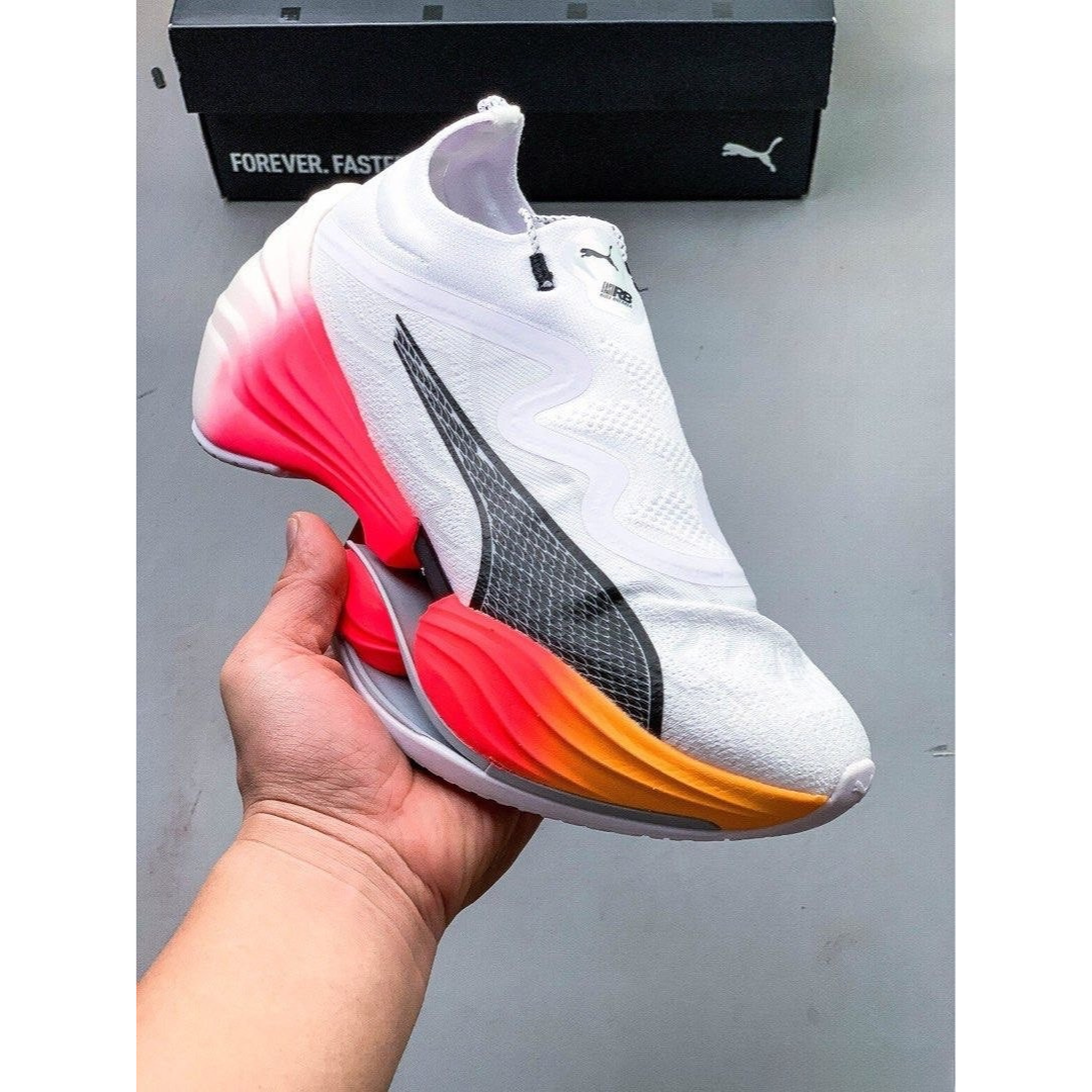 Fast-RB Nitro Elite - Branco com Rosa e Laranja