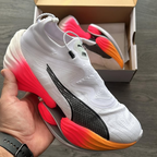 Fast-RB Nitro Elite - Branco com Rosa e Laranja