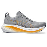 Gel - Nimbus 26 - Cinza e azul Marinho com Branco e Laranja