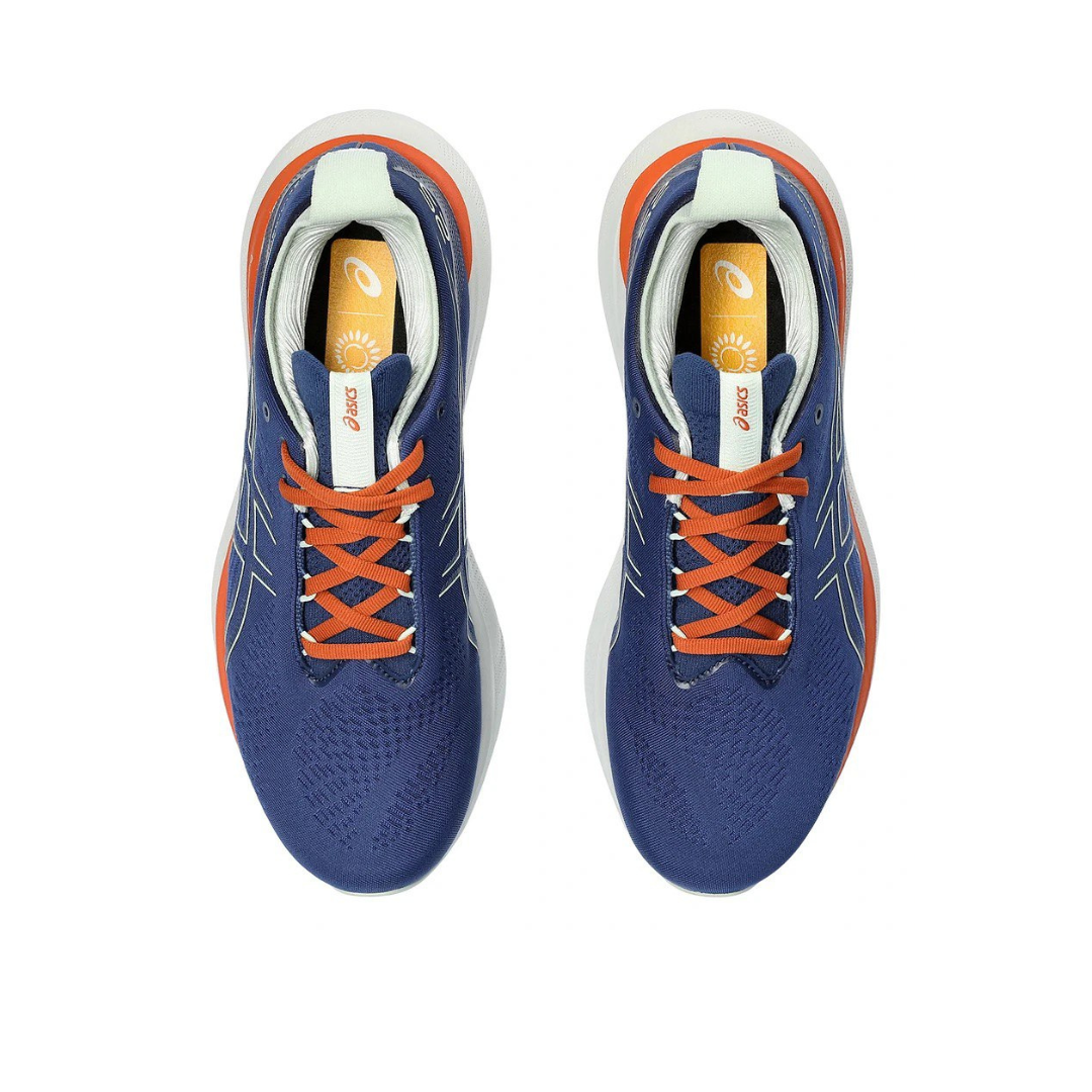 Gel - Nimbus™ 25 Azul Marinho com Laranja e Branco