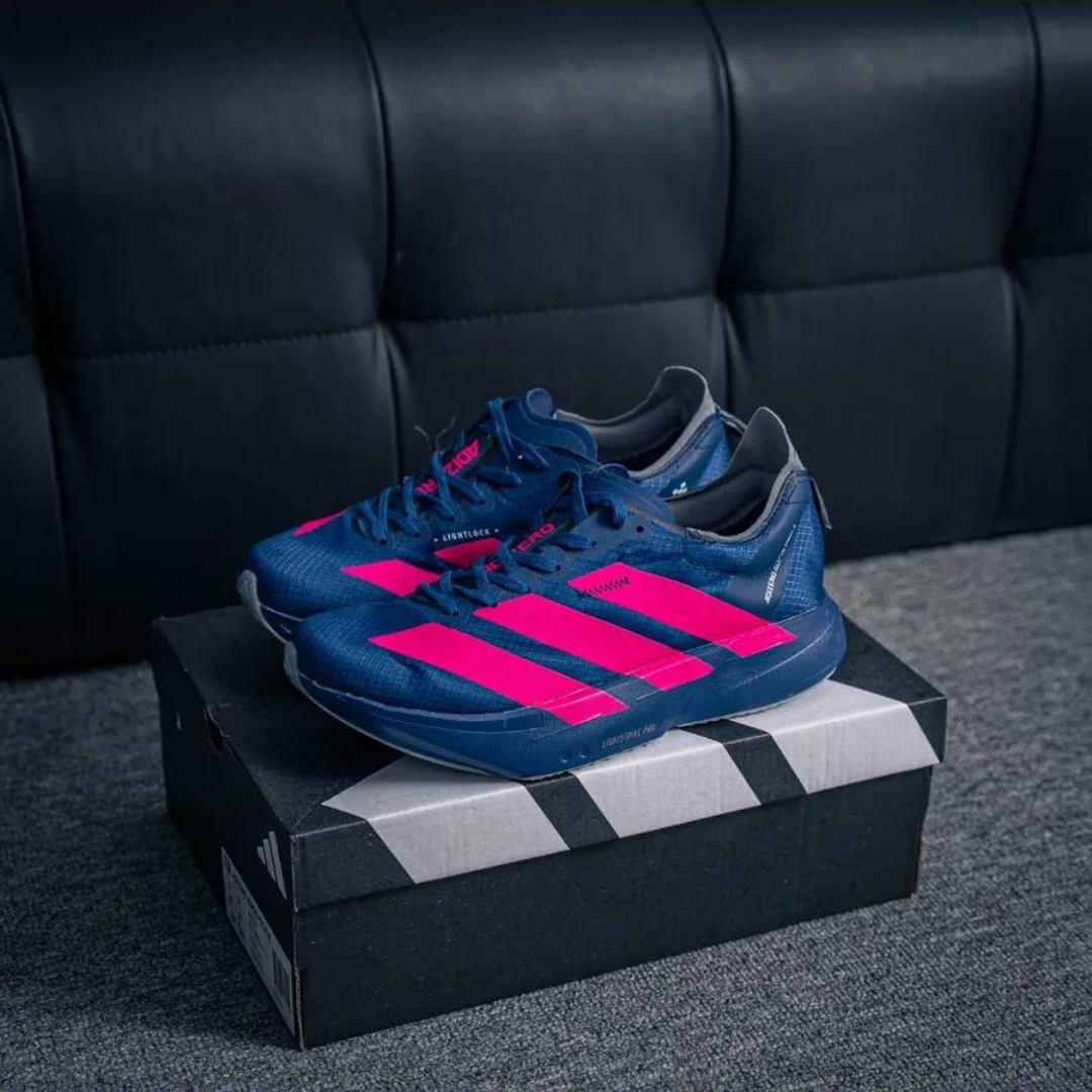 Adizero Adios Pro 4 Azul Marinho/Rosa