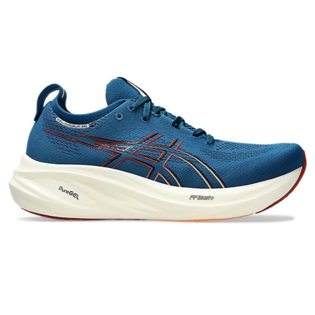 Gel - Nimbus 26 - Azul com Branco e Vermelho