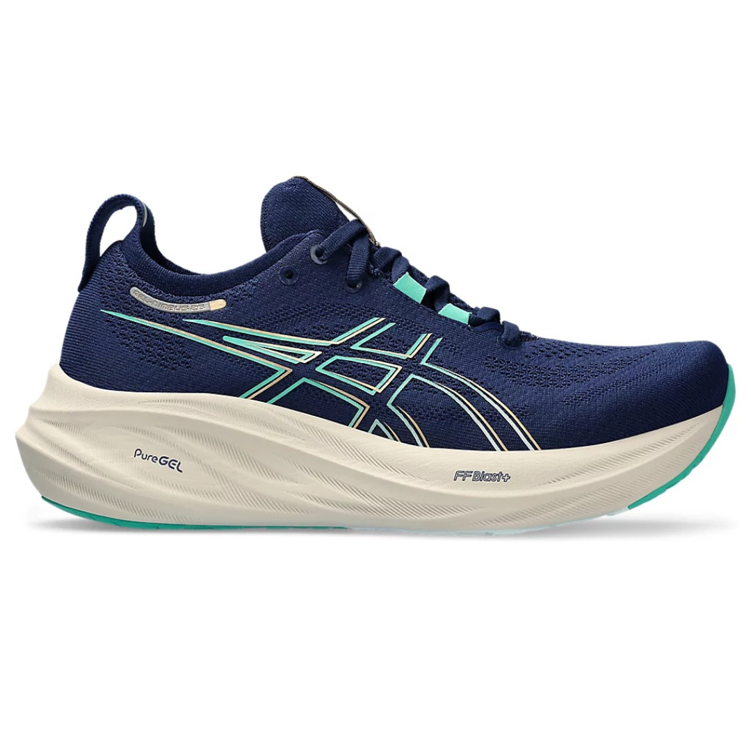 Gel - Nimbus 26 - Azul Marinho com Creme e Verde