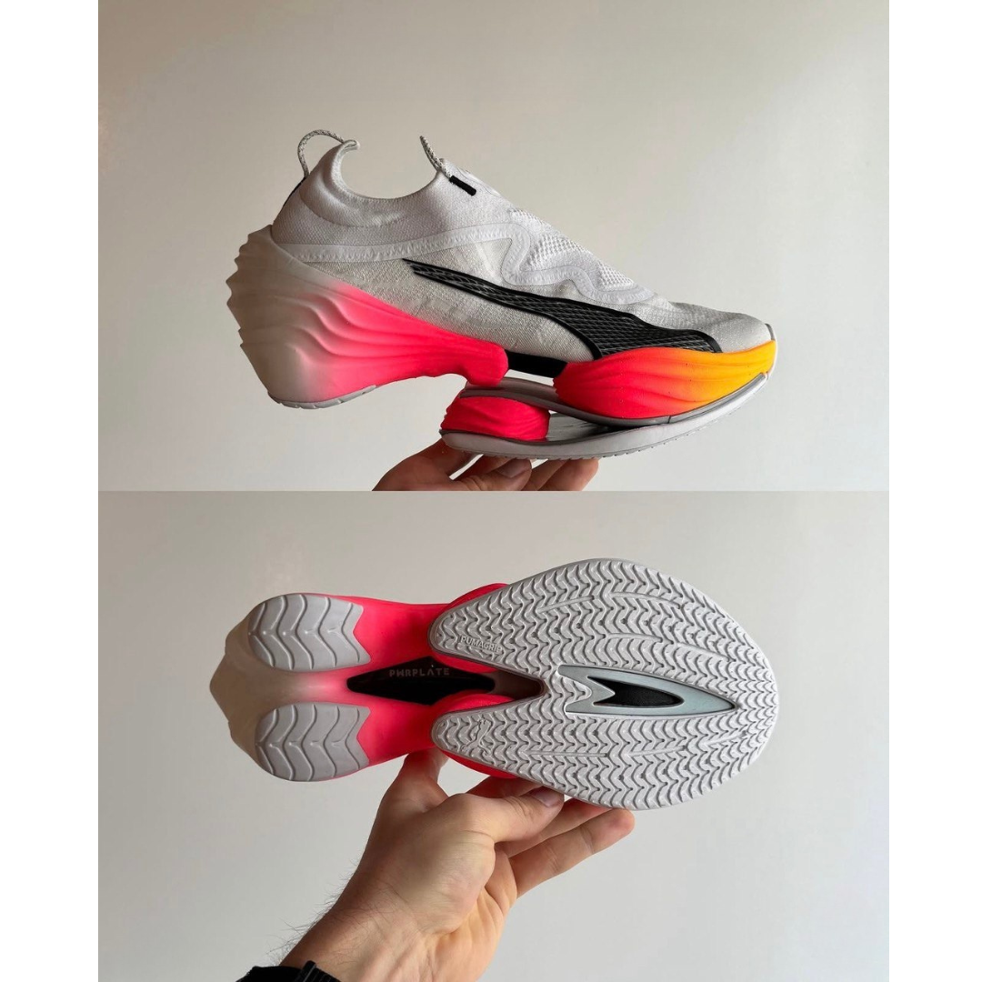 Fast-RB Nitro Elite - Branco com Rosa e Laranja