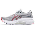 Gel-Kayano 31 Cinza com Vermelho e Azul Marinho