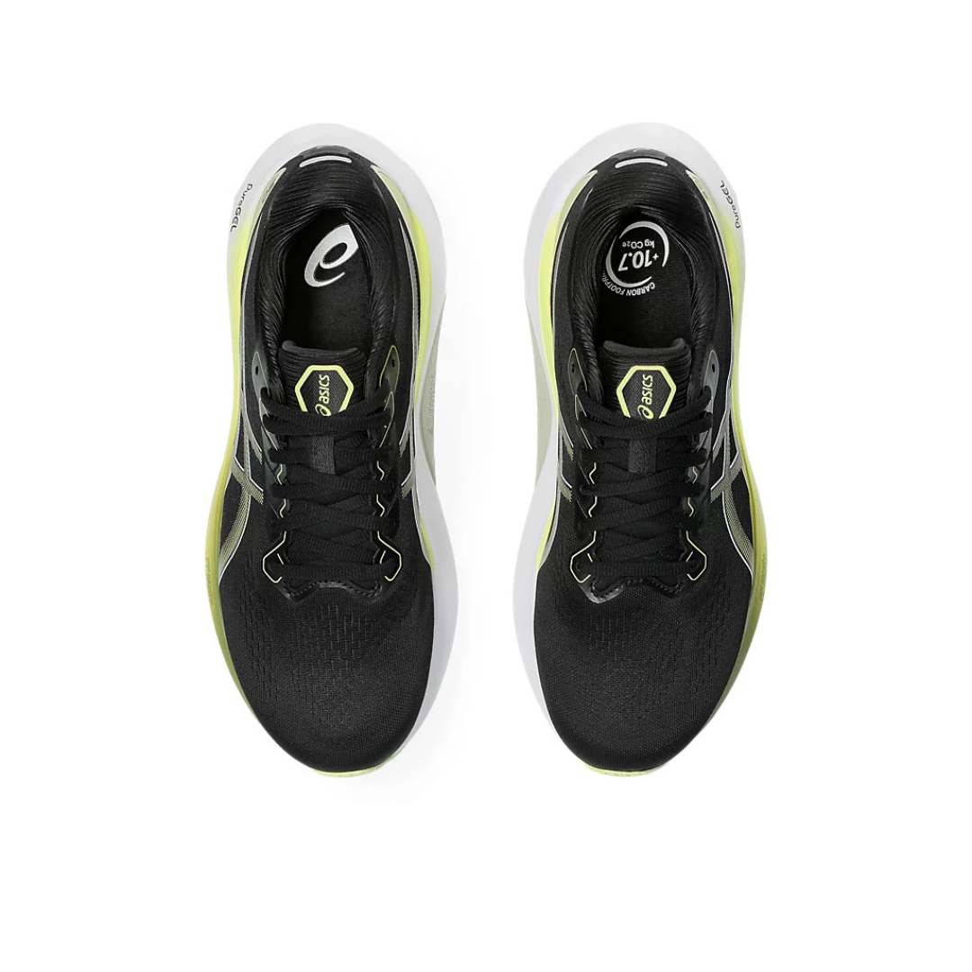 Gel-Kayano 30 - Preto e Amarelo com Branco