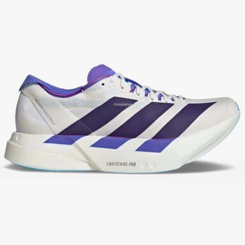 Adizero Adios Pro 4 Branco/Roxo