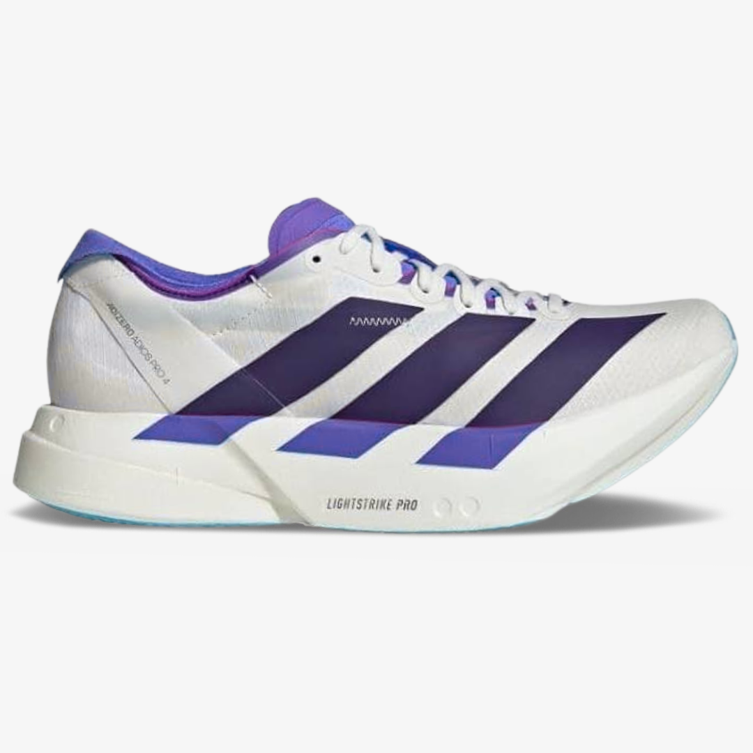 Adizero Adios Pro 4 Branco/Roxo