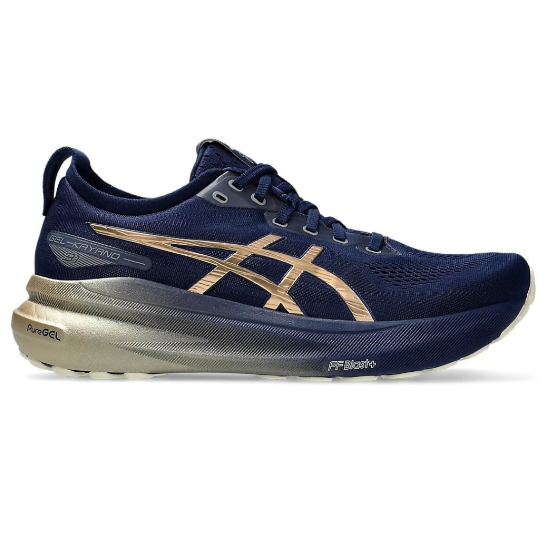 Gel-Kayano 31 Paris -Platinum - Azul Marinho com Dourado