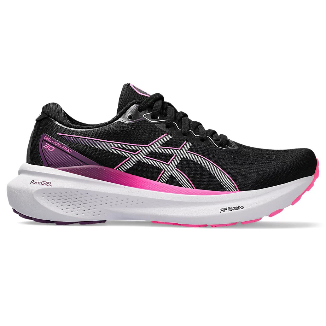 Gel-Kayano 30 - Preto e Rosa