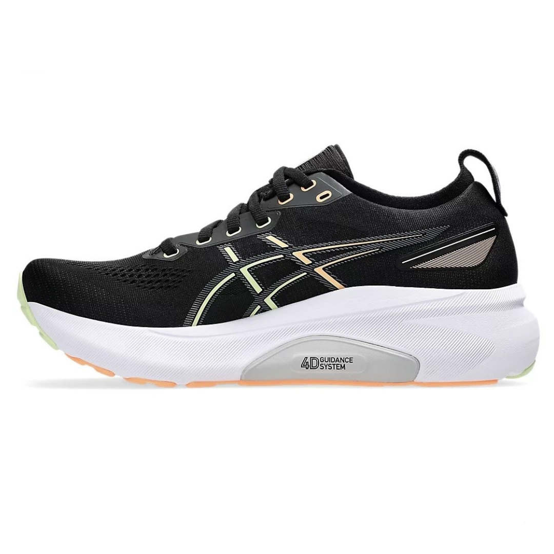 Gel-Kayano 31 Preto com Branco e Laranja