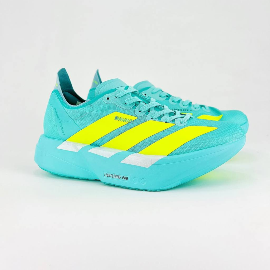 Adizero Adios Pro 4 Flash Aqua  Lucid Lemon