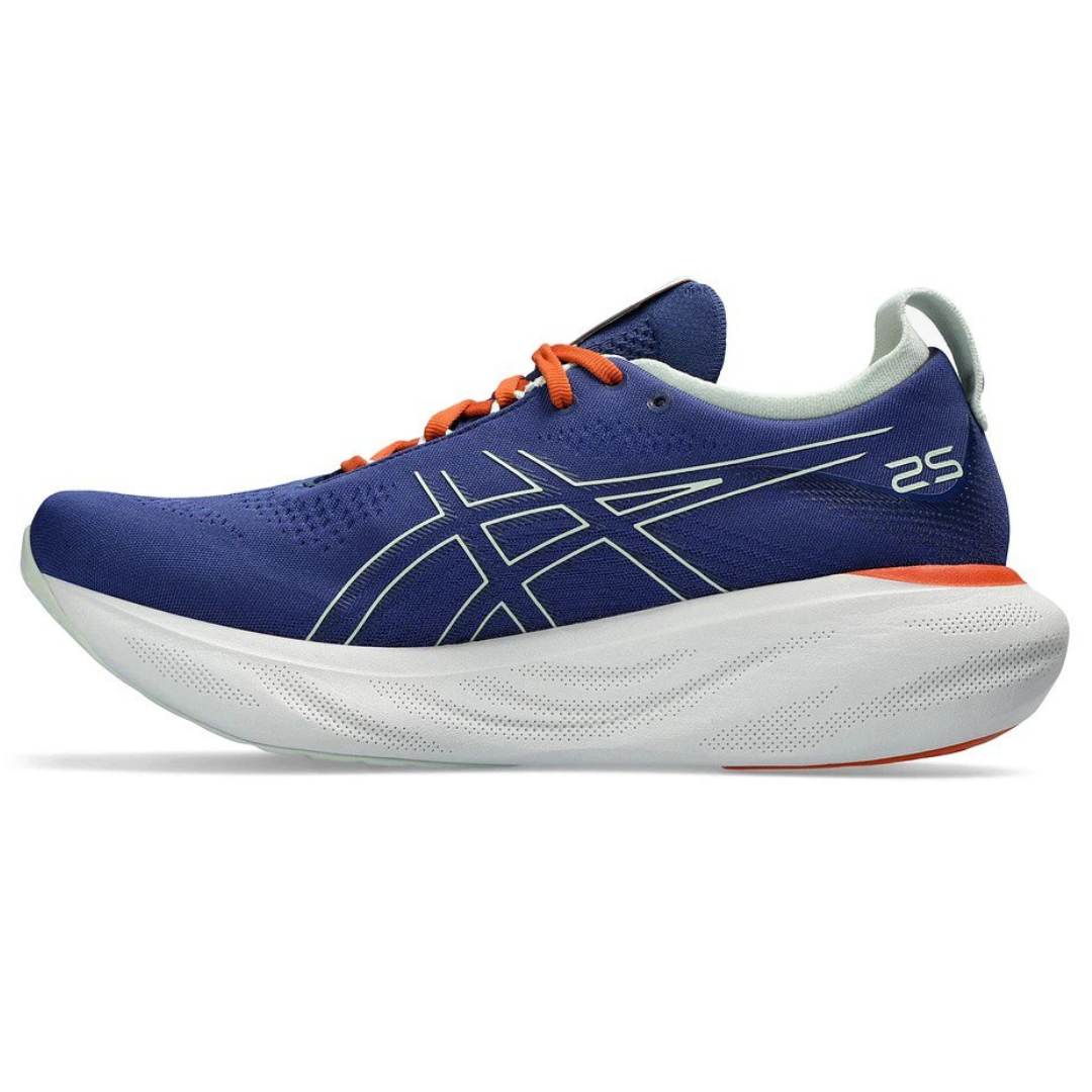Gel - Nimbus™ 25 Azul Marinho com Laranja e Branco