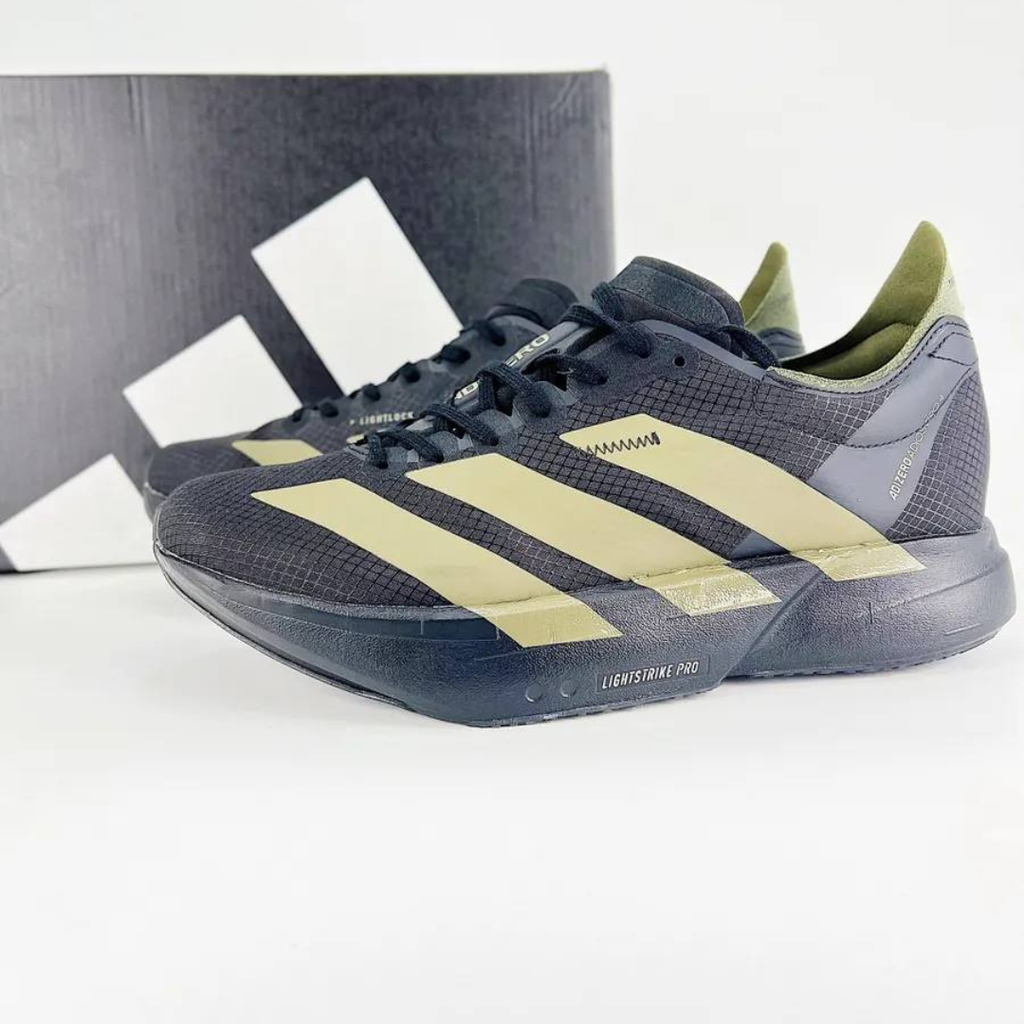 Adizero Adios Pro 4 Preto/Verde Oliva