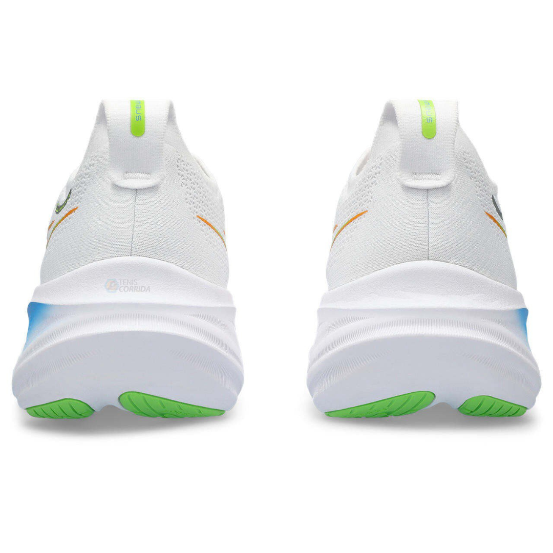 Gel - Nimbus 26 - Branco com Azul e Verde