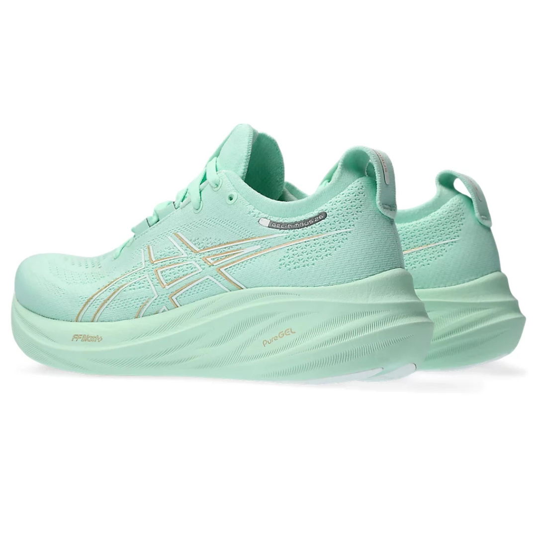 Gel - Nimbus 26 - Verde com Branco e Dourado