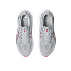 Gel-Kayano 31 Cinza com Vermelho e Azul Marinho