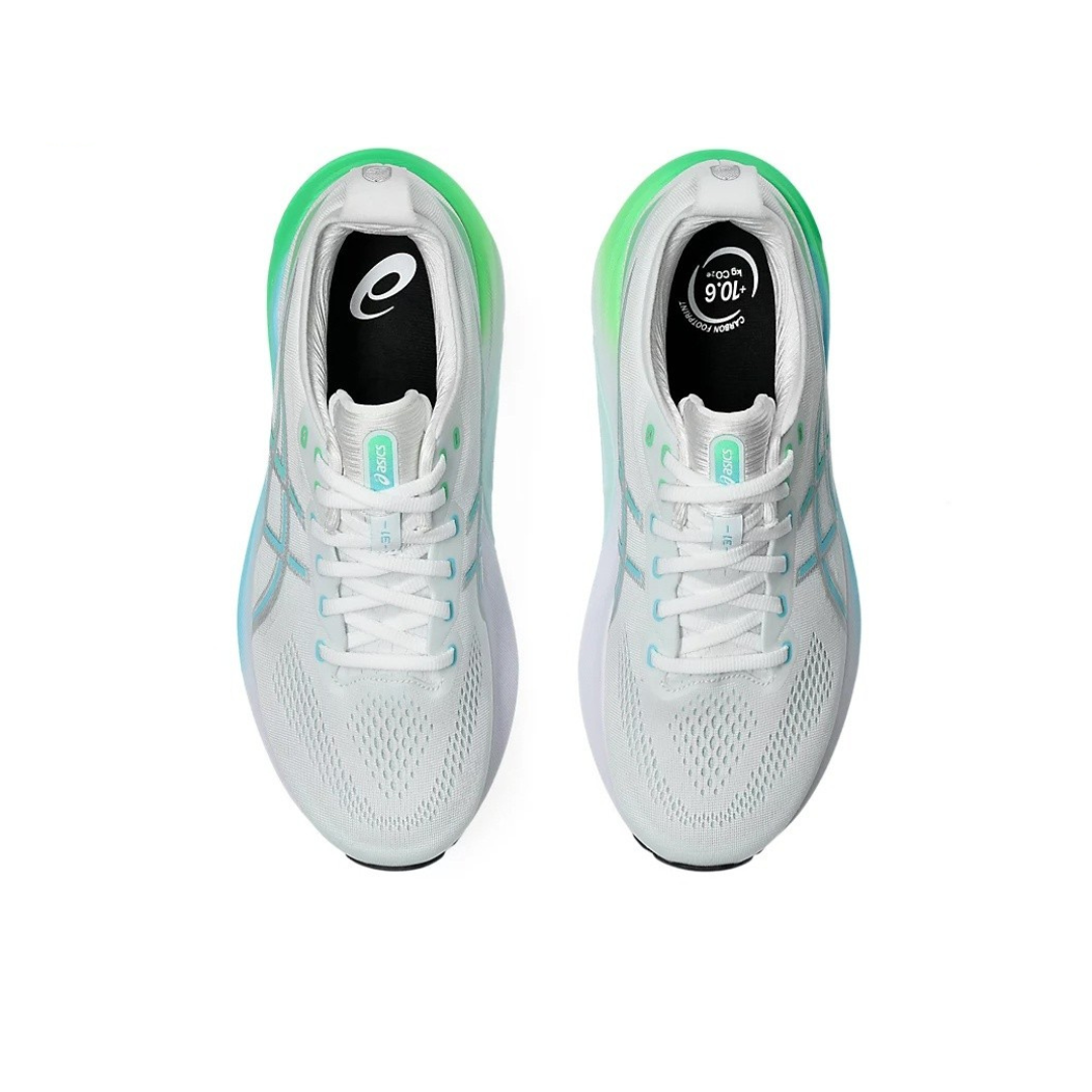 Gel-Kayano 31 Branco com Verde e Azul