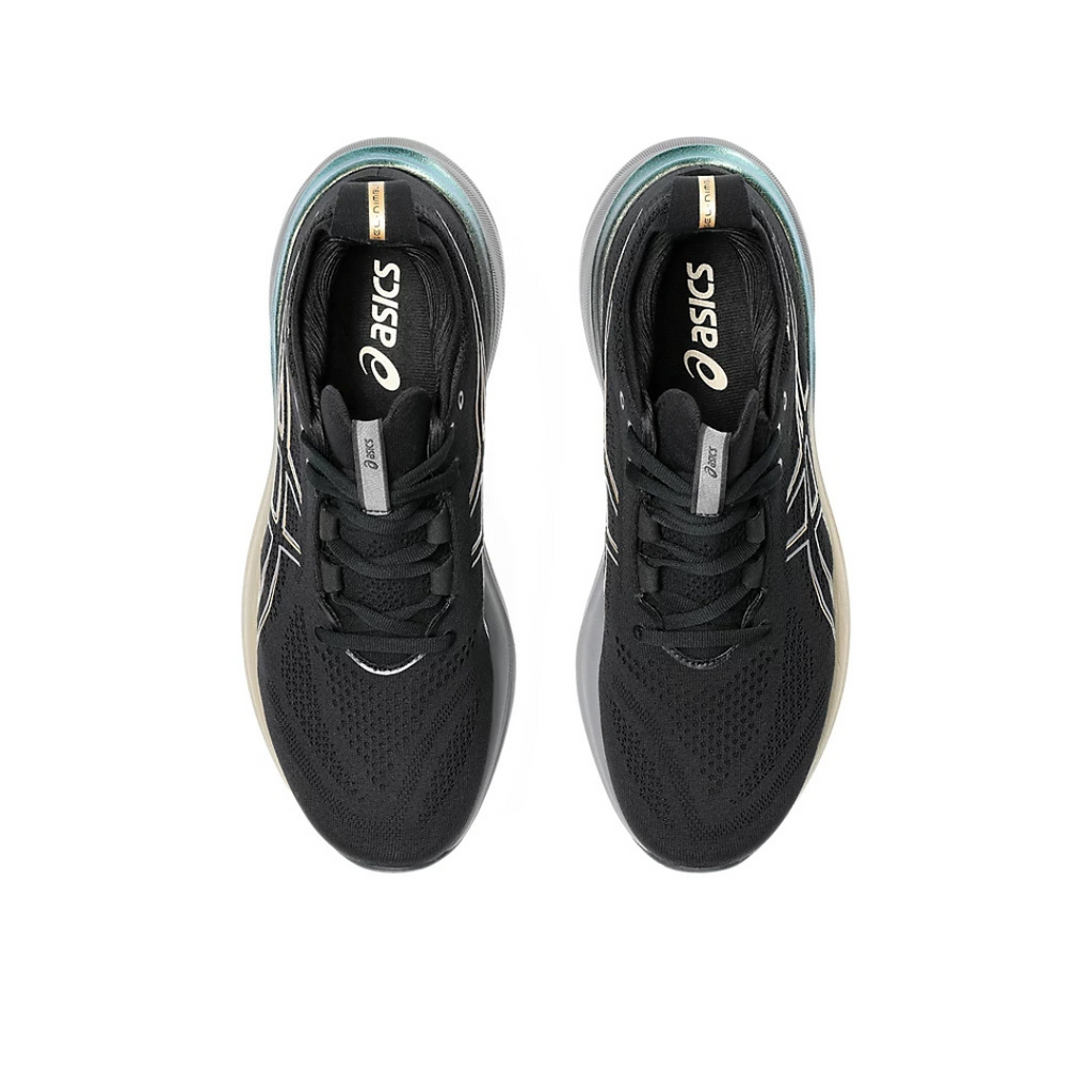 Gel - Nimbus 26 - Preto e Dourado com Cinza e Verde