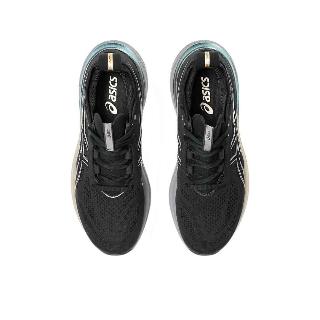 Gel - Nimbus 26 - Preto e Dourado com Cinza e Verde