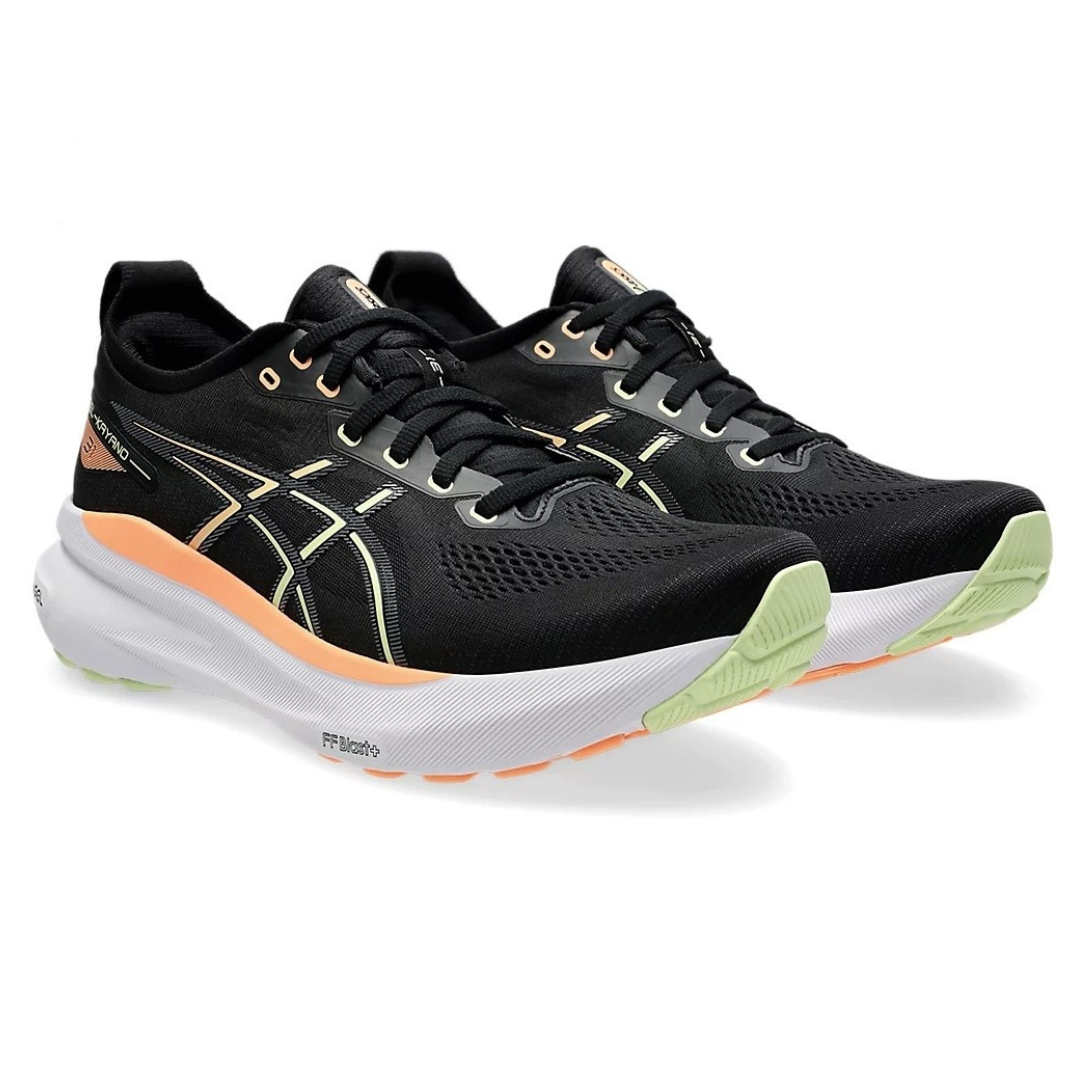 Gel-Kayano 31 Preto com Branco e Laranja