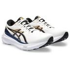 Gel-Kayano 30 - Branco com Azul Marinho e Dourado