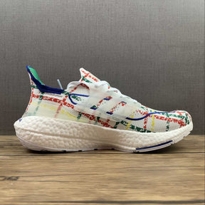 Ultraboost 21 White Multicolor