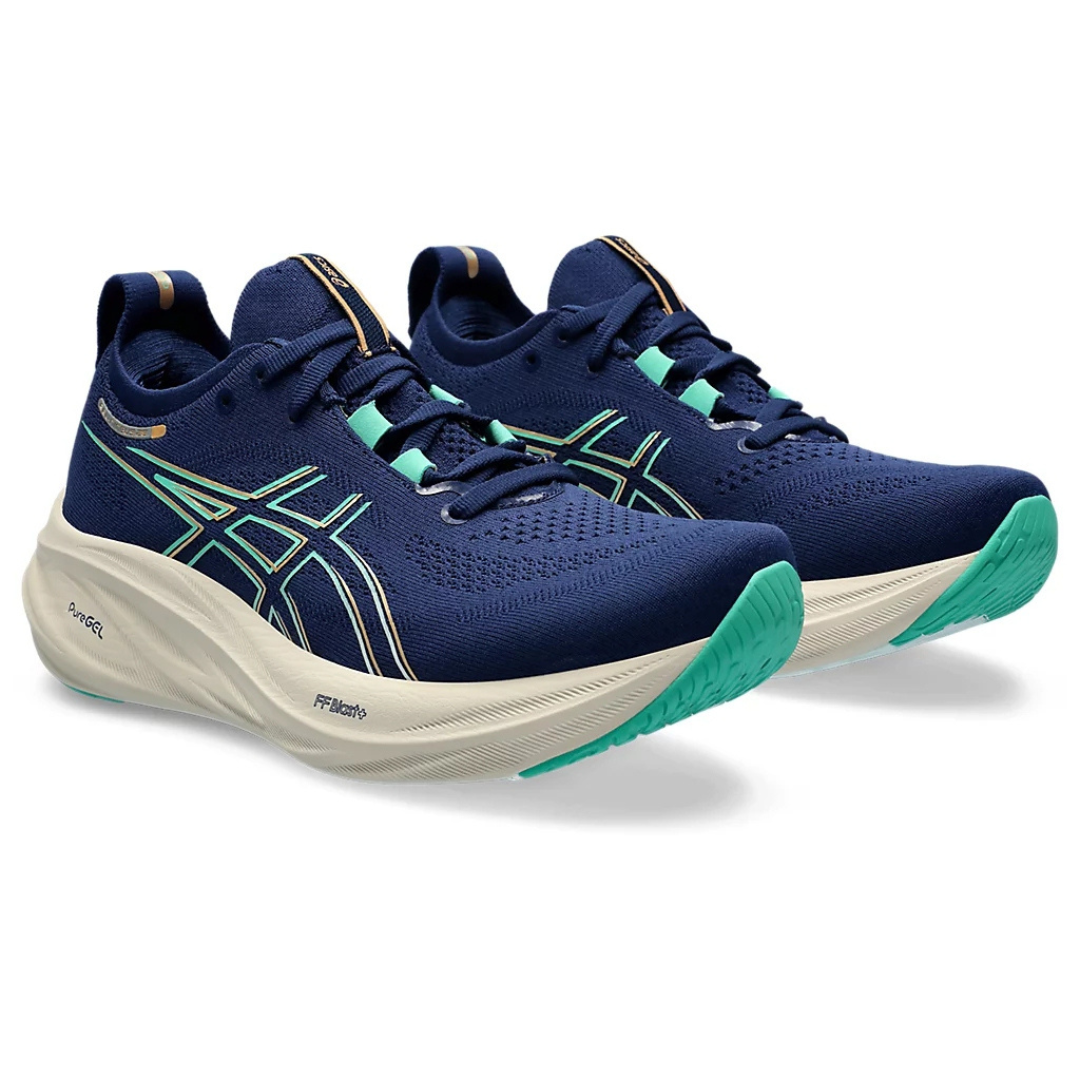 Gel - Nimbus 26 - Azul Marinho com Creme e Verde
