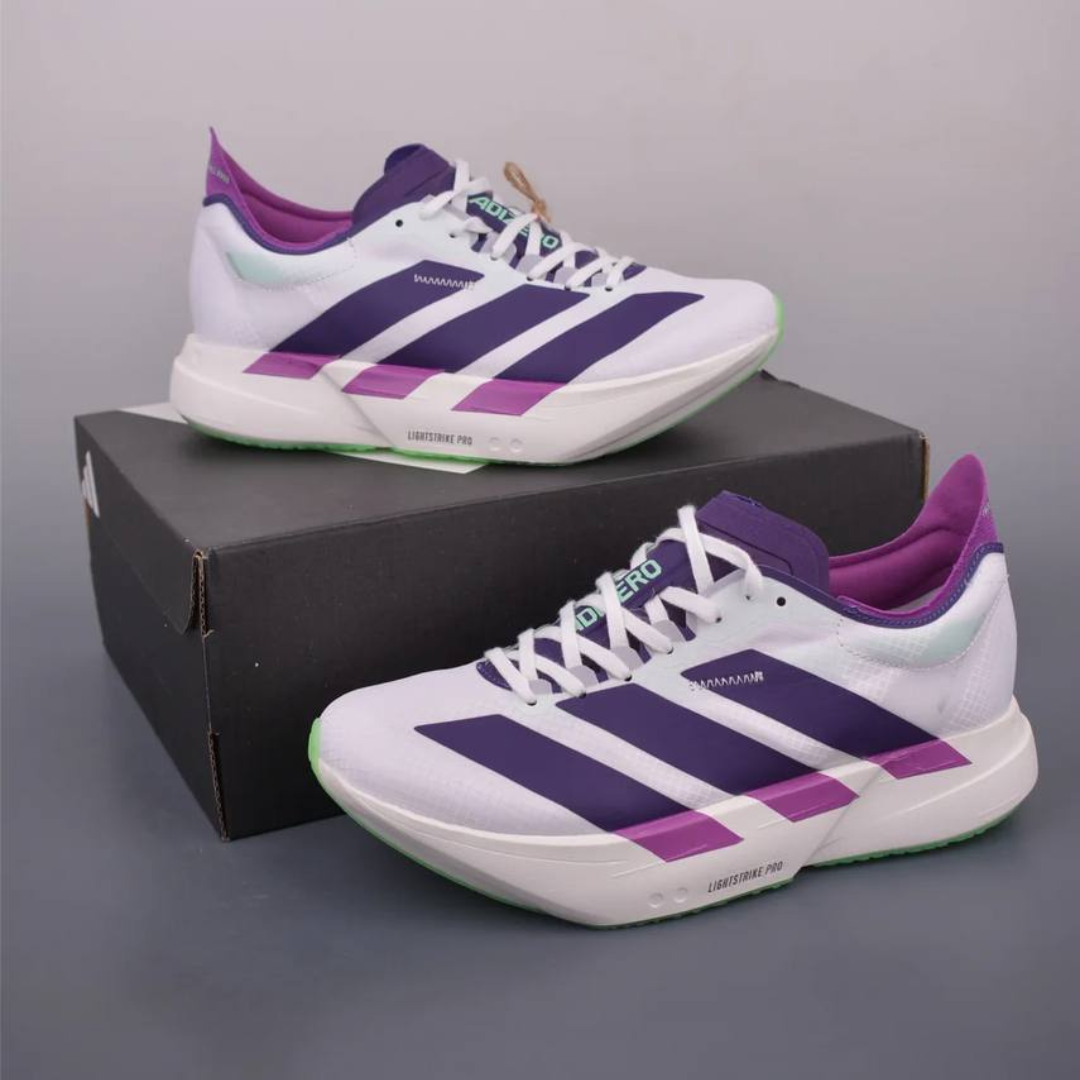 Adizero Adios Pro 4 Branco/Roxo