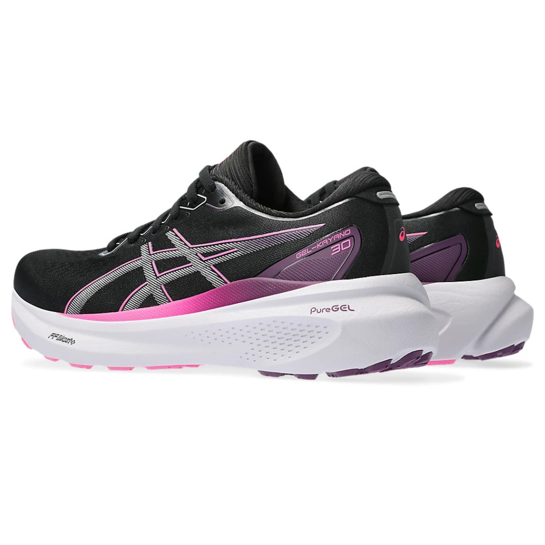 Gel-Kayano 30 - Preto e Rosa