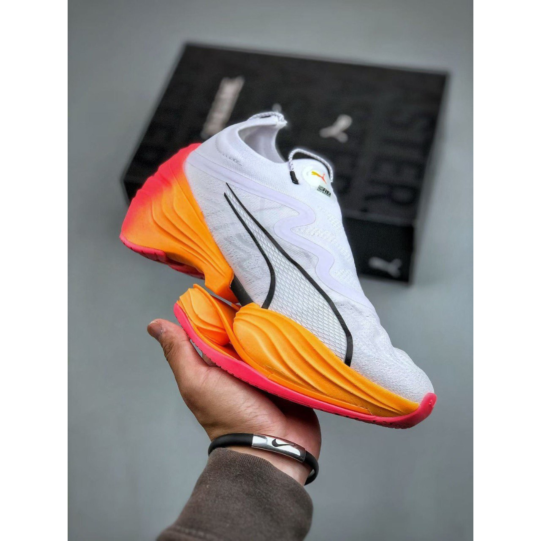 Fast-RB Nitro Elite - Branco com Laranja e Rosa