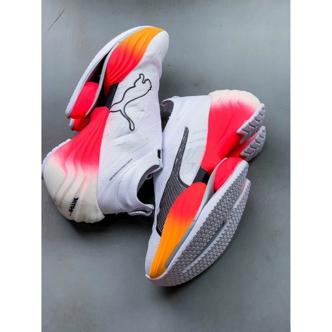 Fast-RB Nitro Elite - Branco com Rosa e Laranja