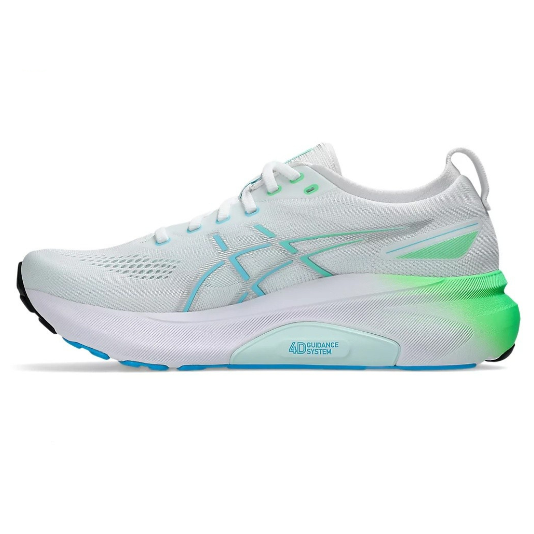 Gel-Kayano 31 Branco com Verde e Azul