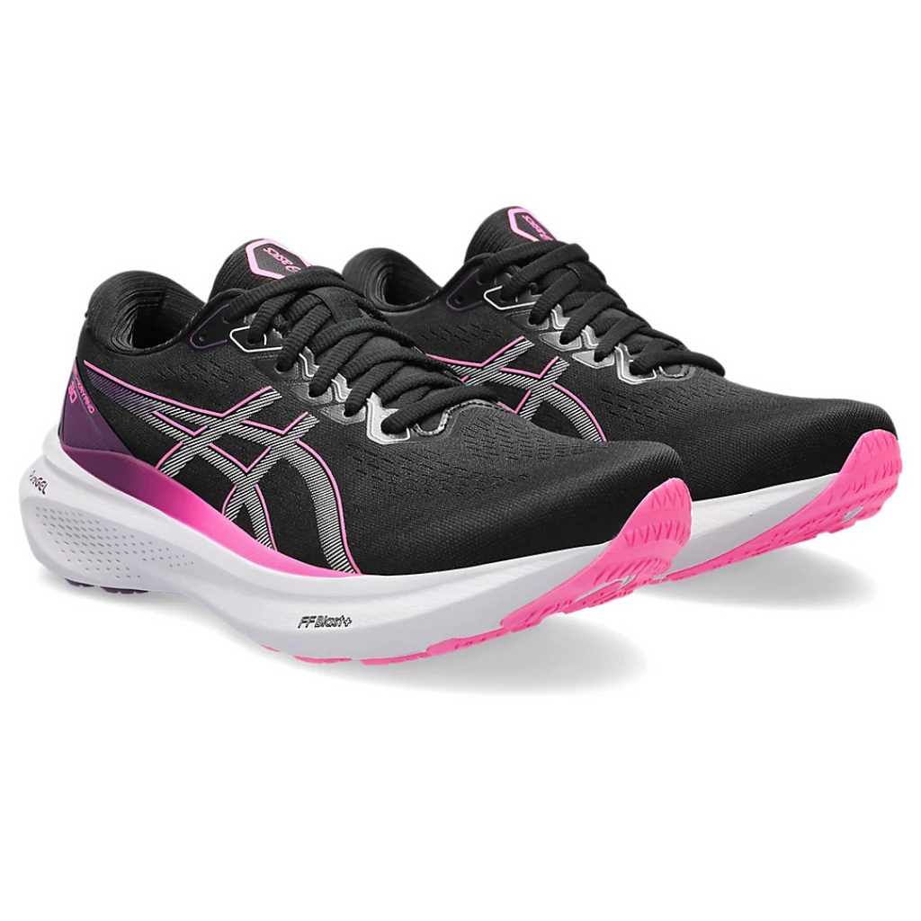 Gel-Kayano 30 - Preto e Rosa