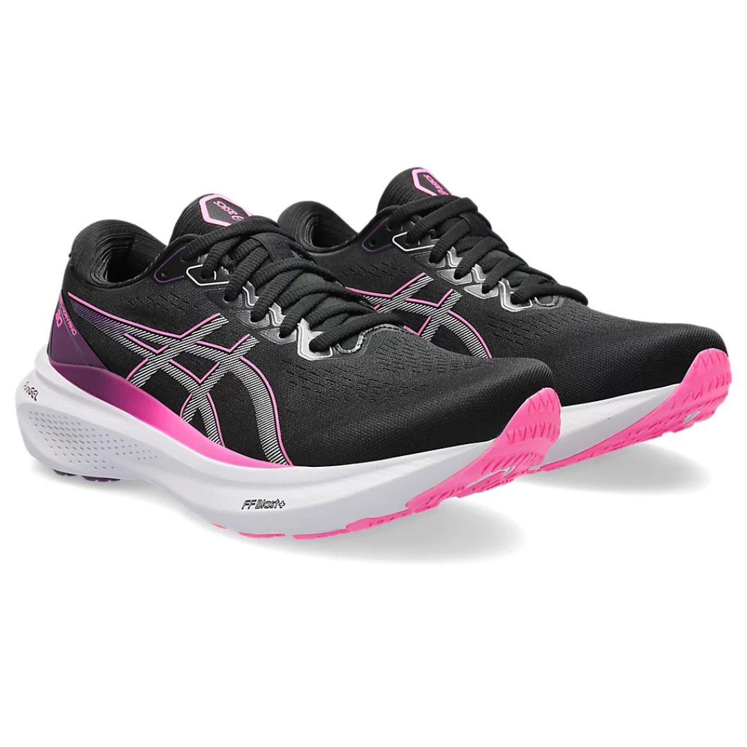 Gel-Kayano 30 - Preto e Rosa