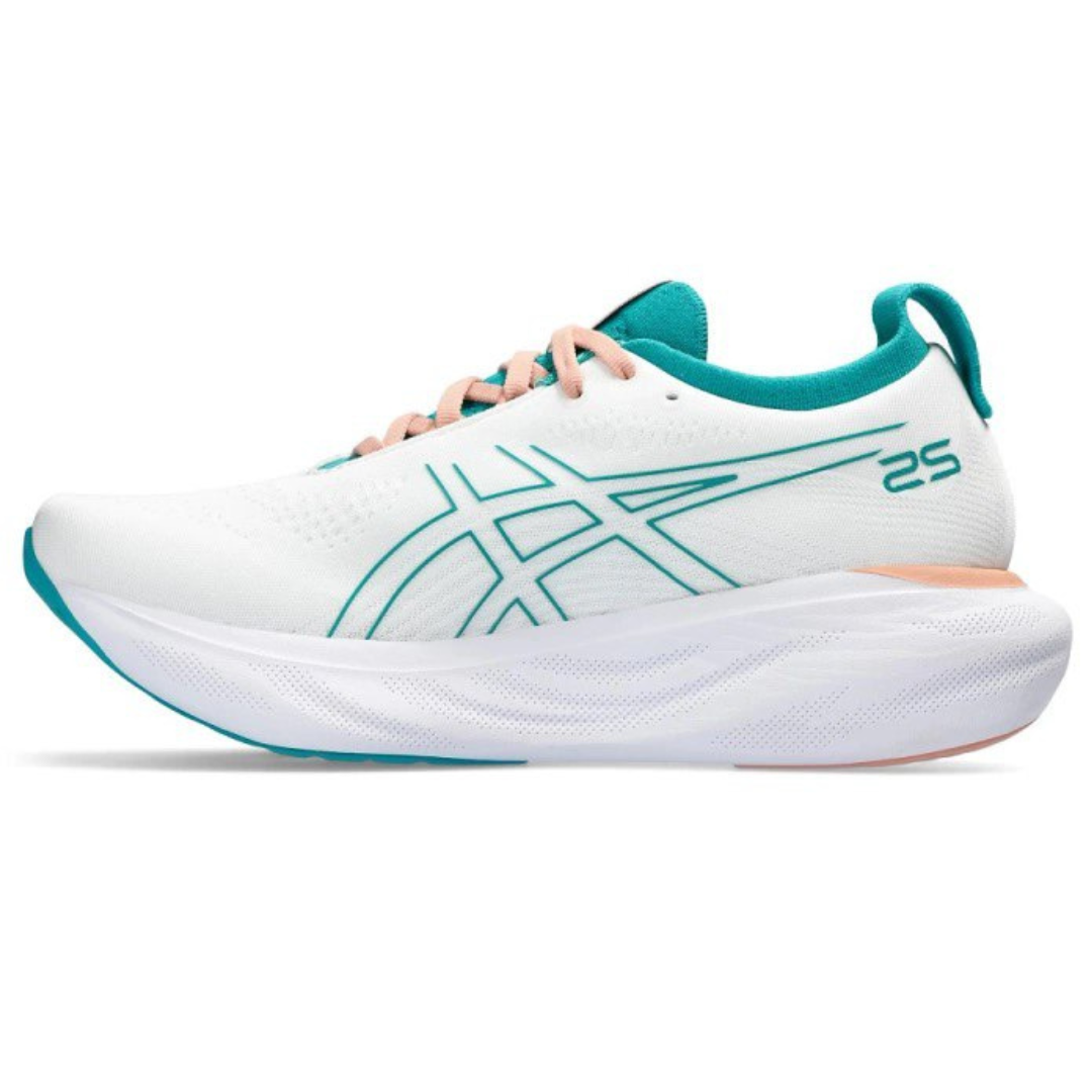 Gel - Nimbus™ 25 Branco com Jade e Laranja