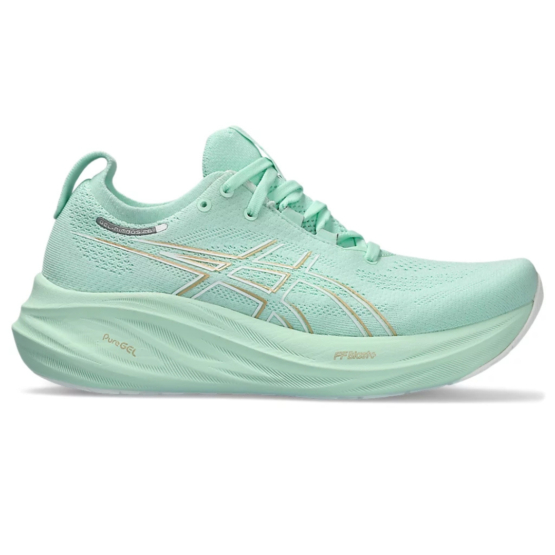Gel - Nimbus 26 - Verde com Branco e Dourado